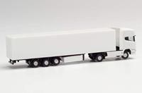 Herpa 013802 N Scania R TL trekker-opleggercombinatie met gesloten trailer - minikit - thumbnail