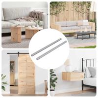 Schroefdraadstangen 2 pcs Zilver - thumbnail