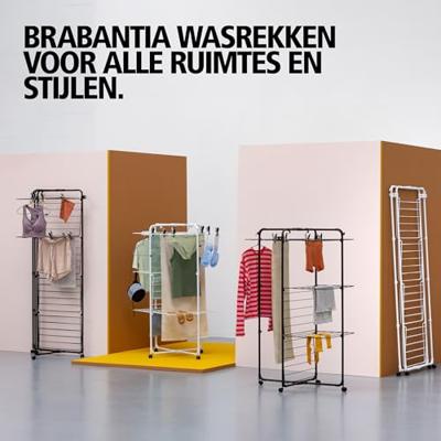 Brabantia HangOn Droogtoren 230 cm Droogruimte Matt Zwart