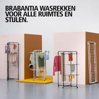Brabantia HangOn Droogtoren 230 cm Droogruimte Matt Zwart - thumbnail