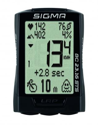 Sigma BC 23,16 STS Kilometerteller 58 functies Cadans - Zwart Sigma BC 23,16 STS Kilometerteller 58 functies Cadans - Zwart