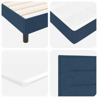 Boxspringbed met matras stof blauw 100x200 cm - thumbnail
