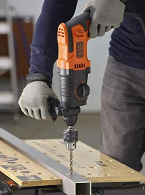 BLACK+DECKER BEHS01 650W 1.4J SDS+ Boorhamer | Zijhandgreep | Dieptestop | 6mm en 8mm betonboor | Boorkopadapter - BEHS01-QS BLACK+DECKER BEHS01 650W 1.4J SDS+ Boorhamer | Zijhandgreep | Dieptestop | 6mm en 8mm betonboor | Boorkopadapter - BEHS01-QS