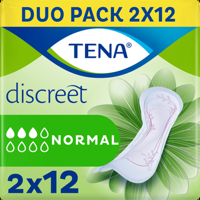 Tena Lady Discreet Normal Verbanden Duo Pack 2 x 12 Stuks bij Jumbo - thumbnail