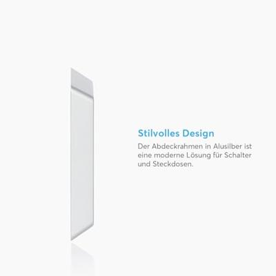 Busch-Jaeger 1-voudig Frame Frame Allweather 44 (IP44) Witaluminium (RAL 9006), Aluminium 2CKA001730A0276 Busch-Jaeger 1-voudig Frame Frame Allweather 44 (IP44) Witaluminium (RAL 9006), Aluminium 2CKA001730A0276