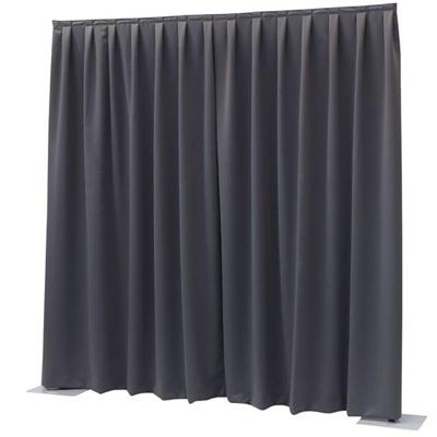 Wentex Pipe and drape Dimout gordijn 330x300cm geplooid donkergrijs