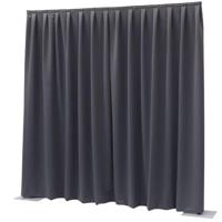 Wentex Pipe and drape Dimout gordijn 330x300cm geplooid donkergrijs - thumbnail
