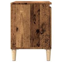Tv-meubel 102x35x50 cm bewerkt hout oud houtkleurig - thumbnail