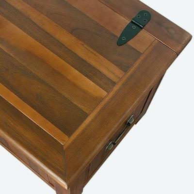 Opbergkist Dekenkist Bruin Acaciahout 85x44x48cm