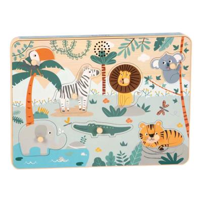 Small Foot - houten dierengeluiden puzzel safari Small Foot - houten dierengeluiden puzzel safari