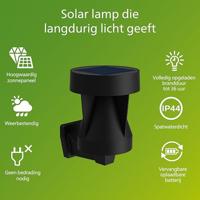 Philips LED Avery 929004658901 Wandlamp op zonne-energie met bewegingsmelder LED 1.8 W Zwart - thumbnail