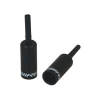 JAGWIRE End caps lined - 4mm shift - alloy (50pcs) - black - thumbnail