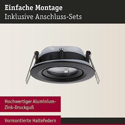 Paulmann 92460 LED-inbouwlamp LED Zwart (mat)