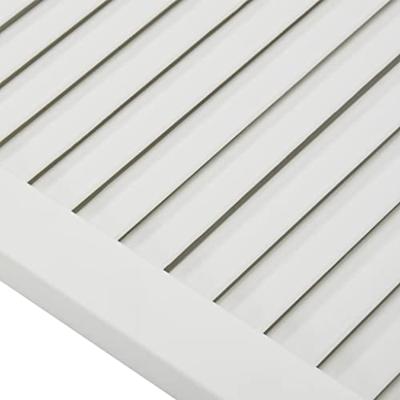 VidaXL Kastdeuren met lamellen 2 st 99,3x49,4 cm grenenhout wit