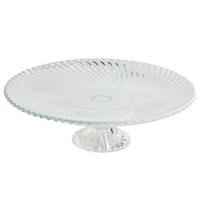 Eetbord Home ESPRIT Transparant Kristal 26 x 26 x 8 cm - thumbnail