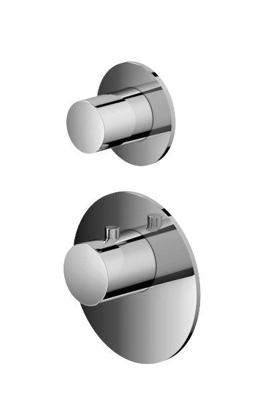 Hotbath Mate Afbouwdeel High Flow 1 Stopkraan Rond Geborsteld Nikkel