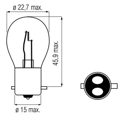 Bosma Lamp 12v-20/20w bax15d