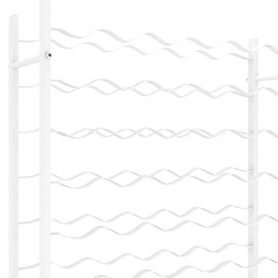 Wijnrek voor 72 flessen metaal wit
