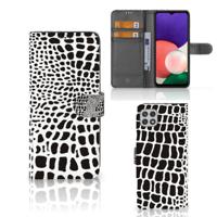 Samsung Galaxy A22 5G | Telefoonhoesje | Met pasjeshouder | Slangenprint - thumbnail