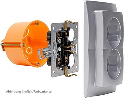 Kopp HK05 arctic wit inbouw stopcontact RA dubbel - 4621520 - thumbnail