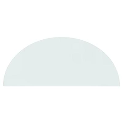 VidaXL Glasplaat voor open haard halfrond 1200x500 mm - thumbnail