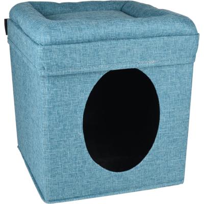 Kattenhuis Snoozebay Blauw 39 x 39 x 42 cm Flamingo Blauw