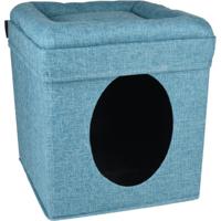 Kattenhuis Snoozebay Blauw 39 x 39 x 42 cm Flamingo Blauw - thumbnail