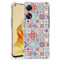 OPPO Reno8 T 4G Anti-Shock Hoesje Tiles Color - thumbnail