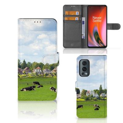 OnePlus Nord 2 5G | Telefoonhoesje | Met pasjeshouder | Koeien