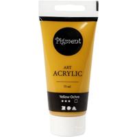Creativ Company Pigment art acrylverf ochre geel, 75ml - thumbnail