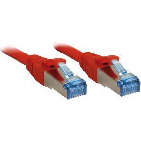 LINDY 47168 RJ45 Netwerkkabel, patchkabel CAT 6A S/FTP 10.00 m Rood 1 stuk(s)