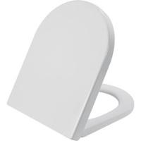 Saqu Touch toiletbril met softclose en quickrelease 35,9x46,4x5cm mat wit - thumbnail