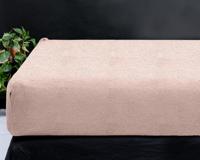 RoyalTextile - Teddy hoeslaken - Roze - 180 x 200 - thumbnail