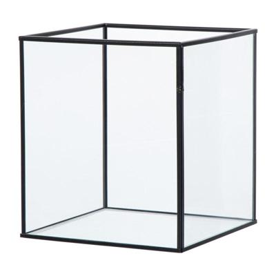 Deco box klein - zwart - 18x16x16 cm