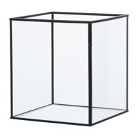 Deco box klein - zwart - 18x16x16 cm - thumbnail