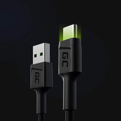 Green Cell KABGC06 USB-kabel 1,2 m USB A USB C Zwart
