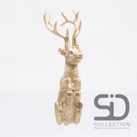 Season Inspired Decoration Pothanger hert goud 7cm - thumbnail
