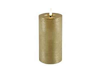 Ledkaars Lyon D7,5 H 15 cm Goud