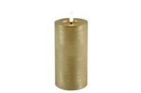 Ledkaars Lyon D7,5 H 15 cm Goud - thumbnail
