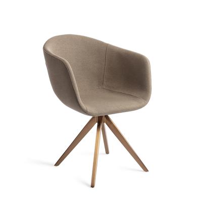 Jesper Home Eetkamerstoel 'Yuni' Turn Rose, Draaibaar, kleur Mochachacha