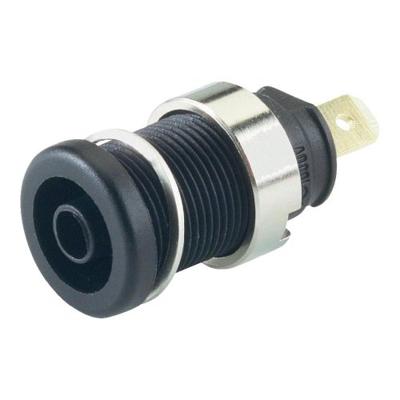 SKS Hirschmann SEB 2620 F6,3 Veiligheids-labconnector, female Bus, inbouw verticaal Stift-Ø: 4 mm Blauw 1 stuk(s)