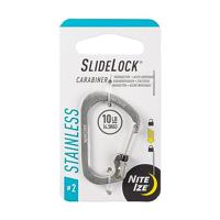 Nite ize R #2 Slidelock Carabine Stainless Steel - thumbnail