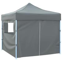 VidaXL Vouwtent pop-up met 4 zijwanden 3x3 m antraciet - thumbnail