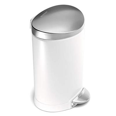 Simplehuman Afvalemmer Half Rond 6 liter (wit) Simplehuman Afvalemmer Half Rond 6 liter (wit)