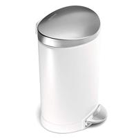 Simplehuman Afvalemmer Half Rond 6 liter (wit) - thumbnail
