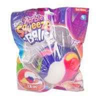 Toi-Toys Fun knijpbal neon marble met foam, 12cm - thumbnail