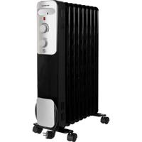 Inventum ko931b oliegevulde radiator 2000w zwart/zilver - thumbnail