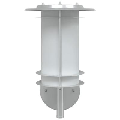 VidaXL Buitenwandlamp roestvrij staal zilverkleurig