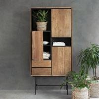 DTP Home Boekenkast 'Metropole' Teakhout, 210 x 100cm - thumbnail