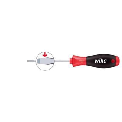 Wiha 302060150 Schroevendraaier SoftFinish sleufkop met ronde kling 6.0 mm x 150 mm - 27755